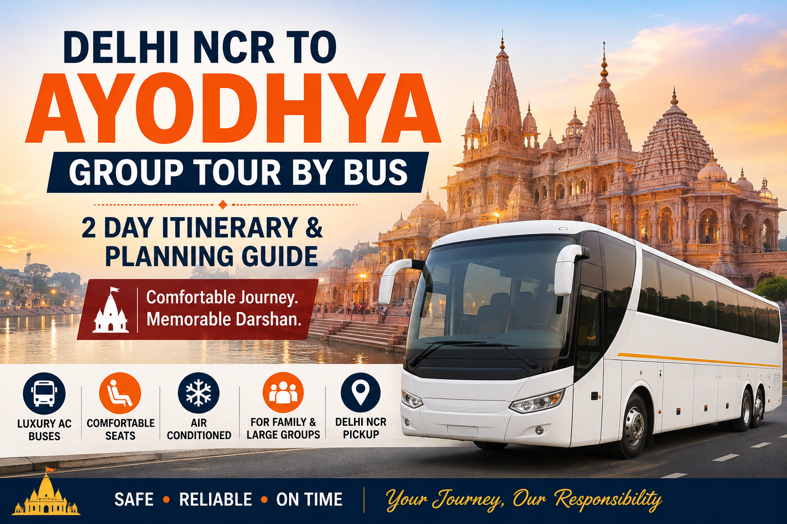 Delhi NCR to Ayodhya Group Tour by Bus – 2 Day Itinerary & Planning Guide