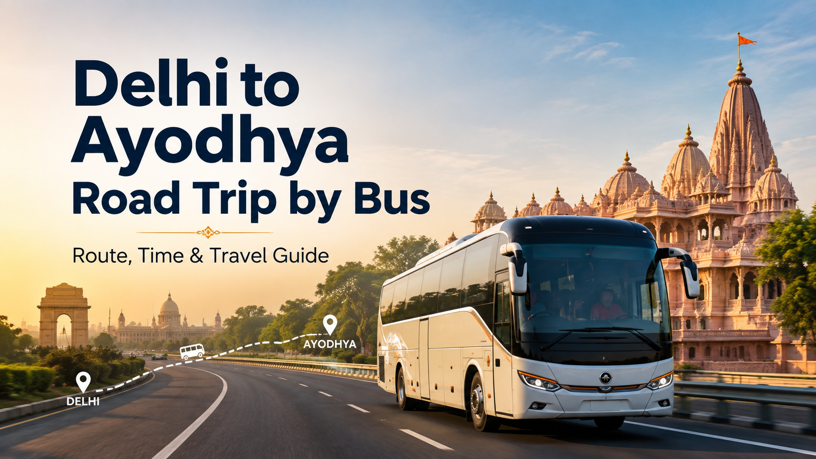 Delhi to Ayodhya Road Trip by Bus – Complete Group Travel Guide