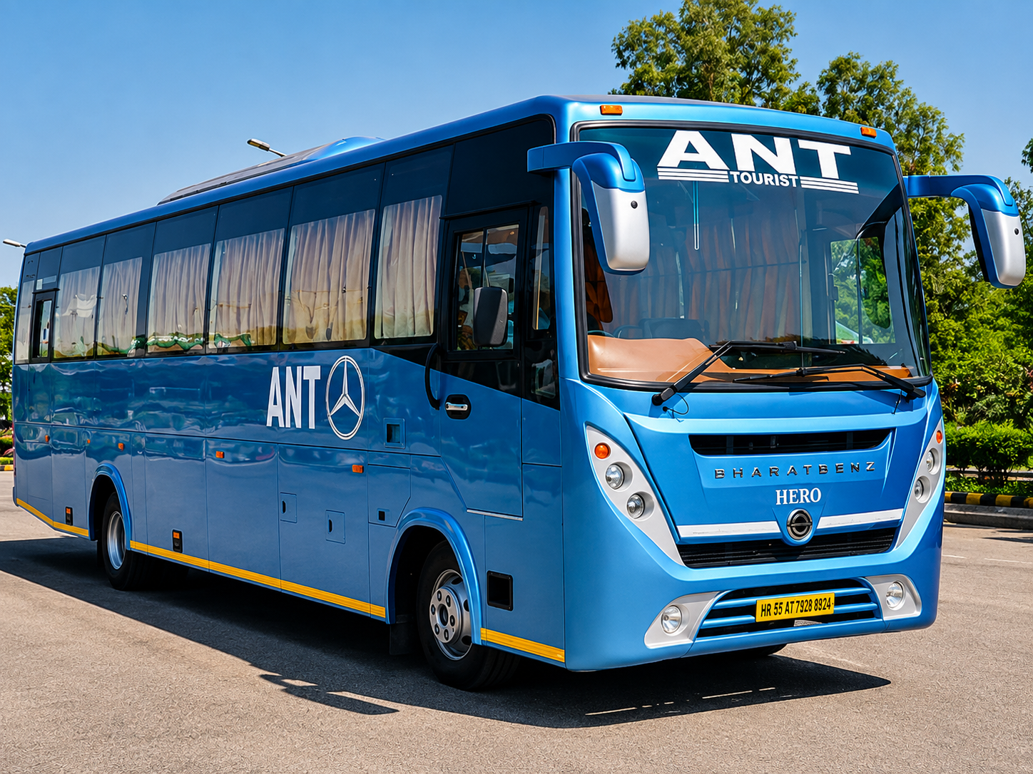 25 Seater Bharat Benz Coach Hire