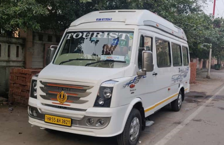 12 seater tempo traveller on rent near me